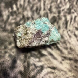 Turquoise and Purple/Grey Raw Stone